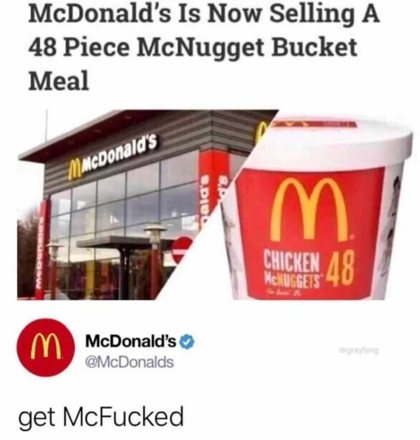 mcdonald ' s is now selling a 48 - piece mcnugg bucket meal