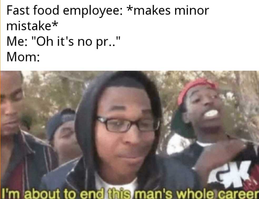 araffed employee makes mirror mistake me oh it ' s no pro mom