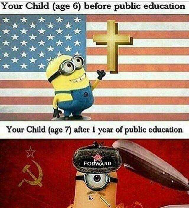 a picture taken from a facebook account shows a minion holding a hammer and a cross