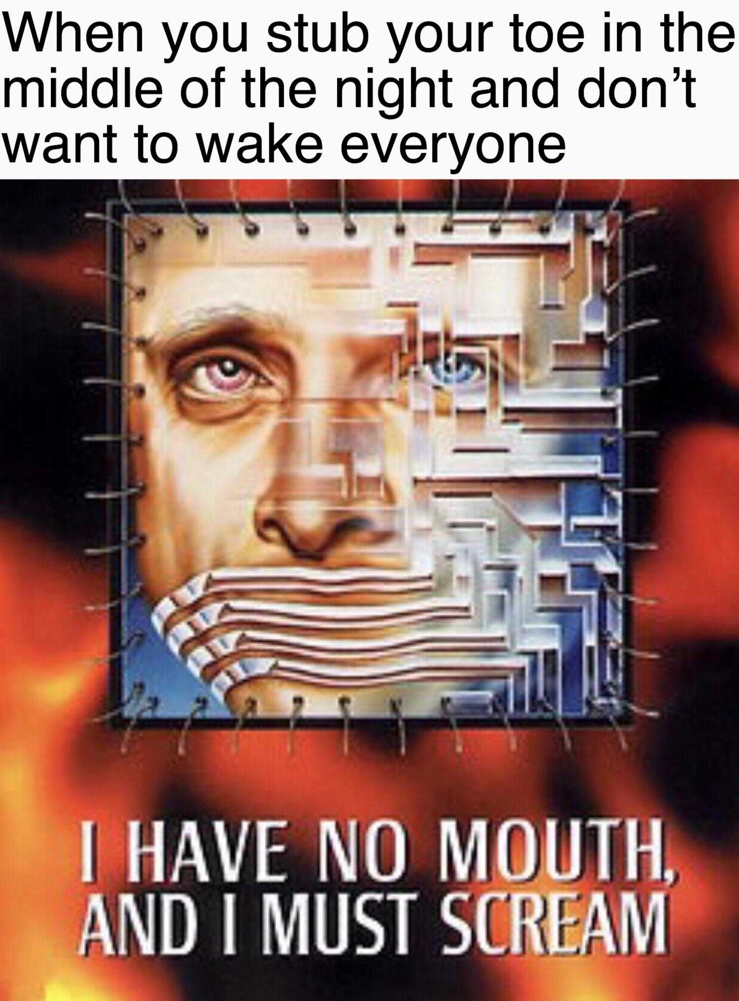 a poster with a picture of a man with a mouth and a mouth