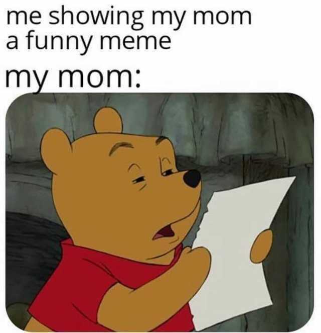 cartoon me showing my mom a funny meme on my mom