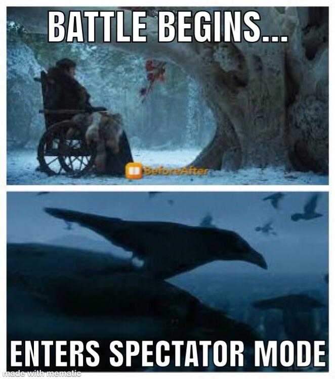 a picture taken from a video game of thrones and a game of thrones meme