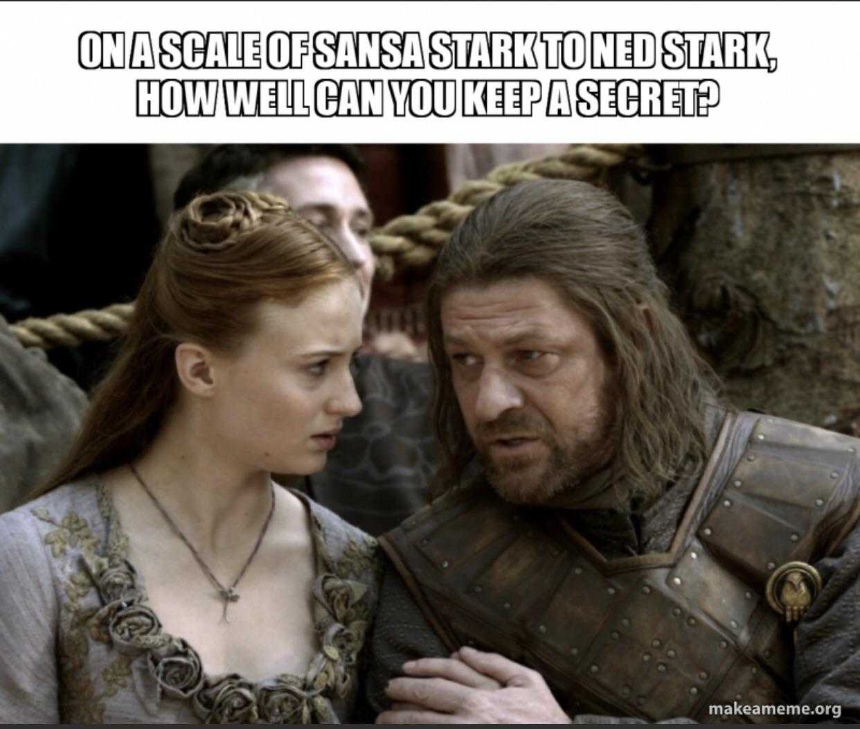 a picture taken from a game of thrones meme of a man and a woman