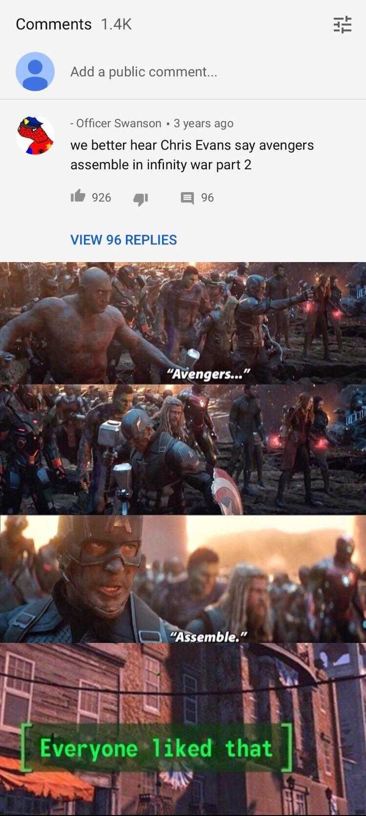 avengers meme with the caption of the avengers movie