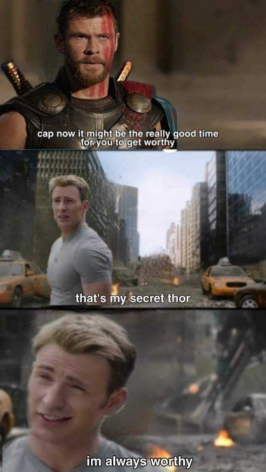 avengers meme about the moment of the movie