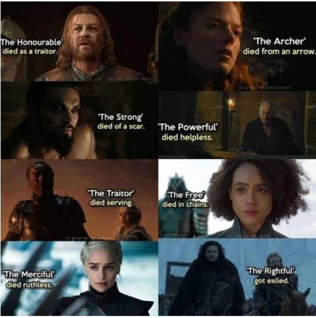 a bunch of different pictures of the characters in game of thrones