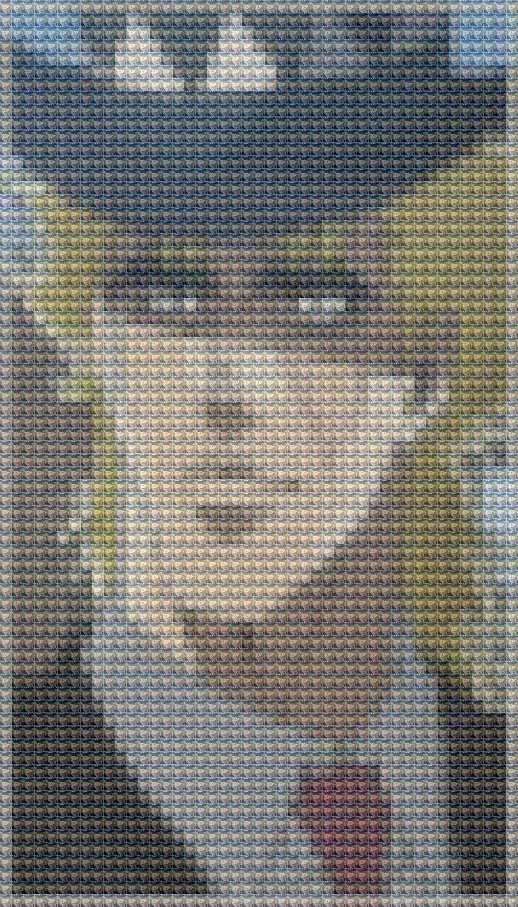 a close up of a picture of a man with a hat on