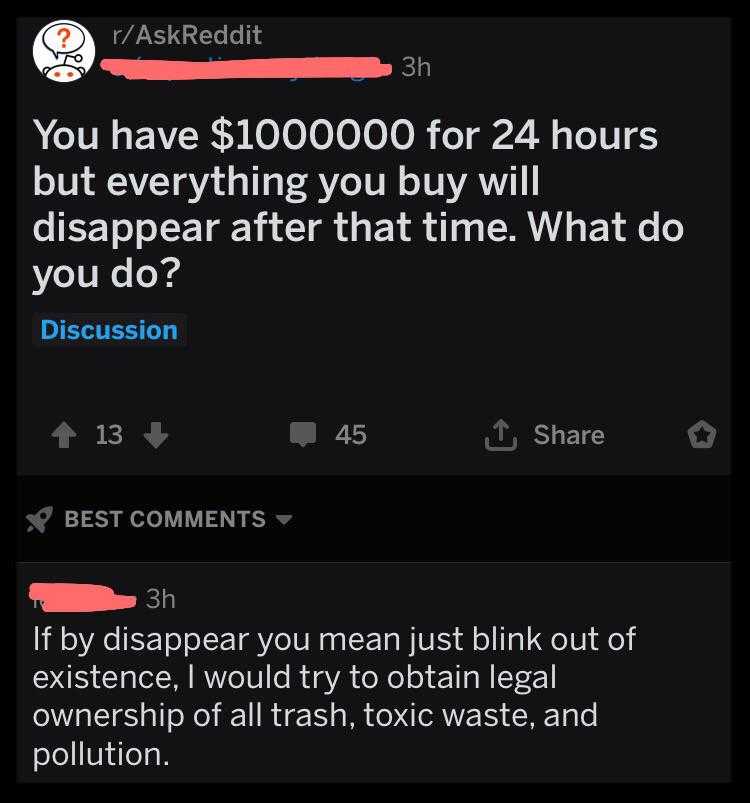 a screenshot of a twee with a question about the amount of people who are buying their own products