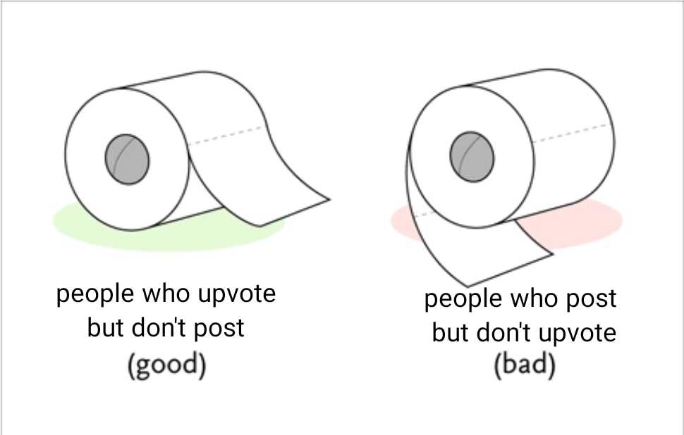 two rolls of toilet paper with the words people who vote but don ' t post but don ' t vote good