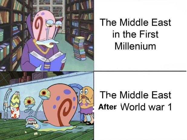 cartoon the middle east in the first millennium the middle east after world war 1