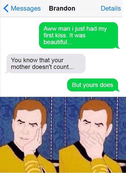 a screenshot of a text message from a man who is saying, ' i know that your mother doesn