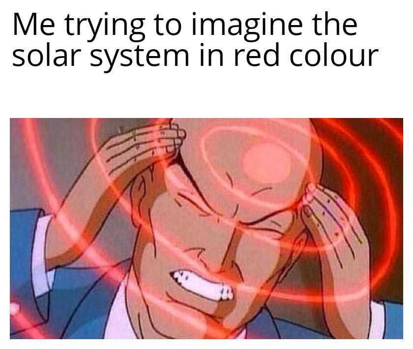 a cartoon picture of a man with a red light coming out of his head