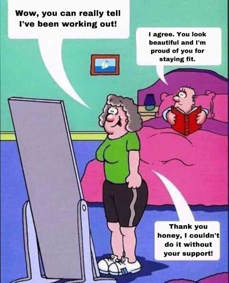 cartoon of a woman standing in front of a mirror with a caption saying, ' wow, you can really tell '