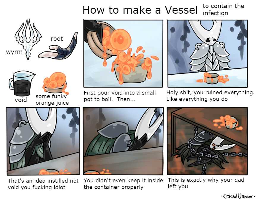 cartoon of how to make a vessel