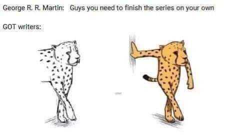 cartoon of a cheetah and a cheetah standing next to each other