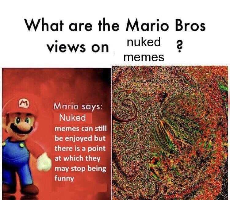 a picture taken from a video game of a mario bros meme