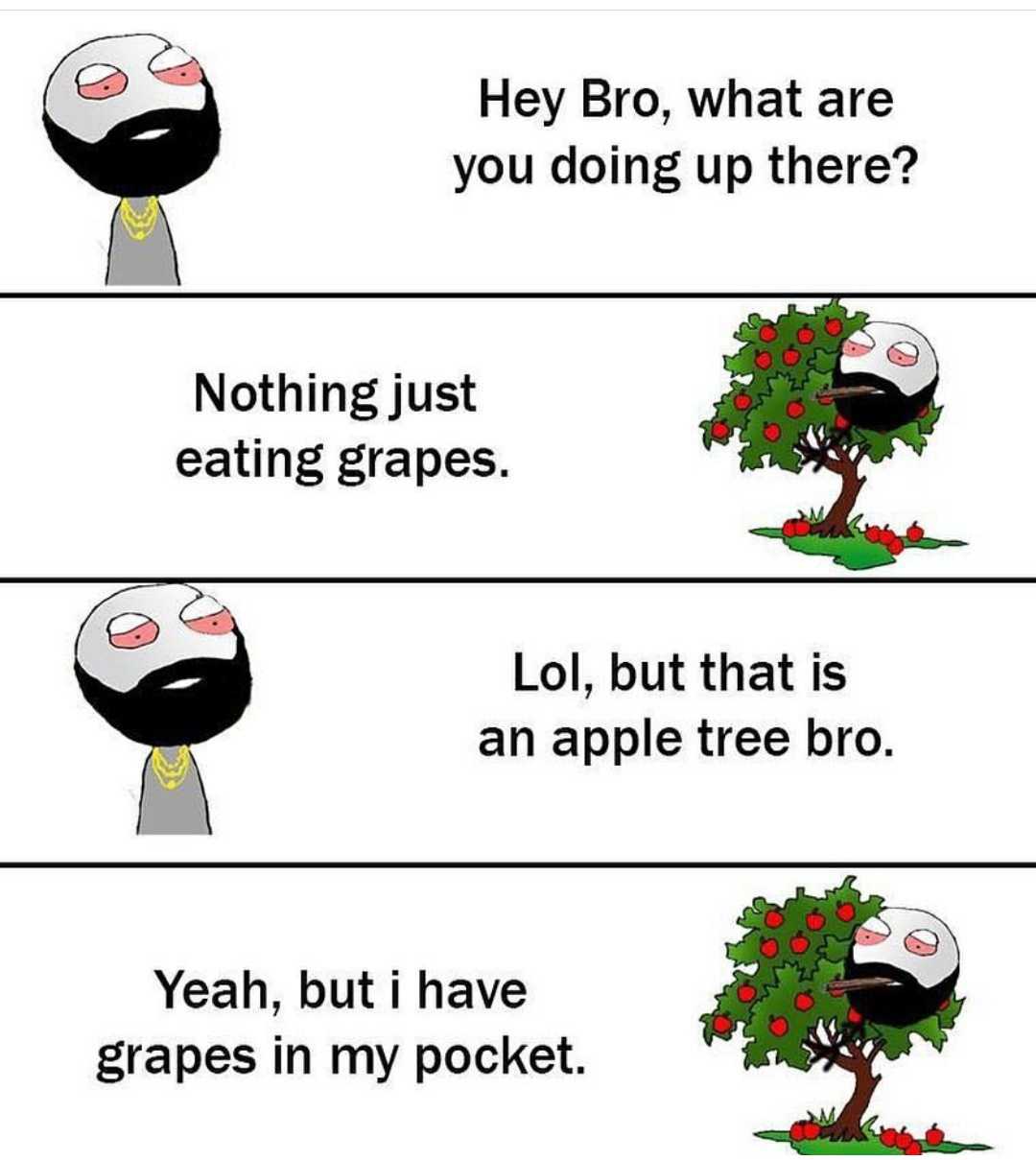 a cartoon of a man with a beard and a beard in a tree