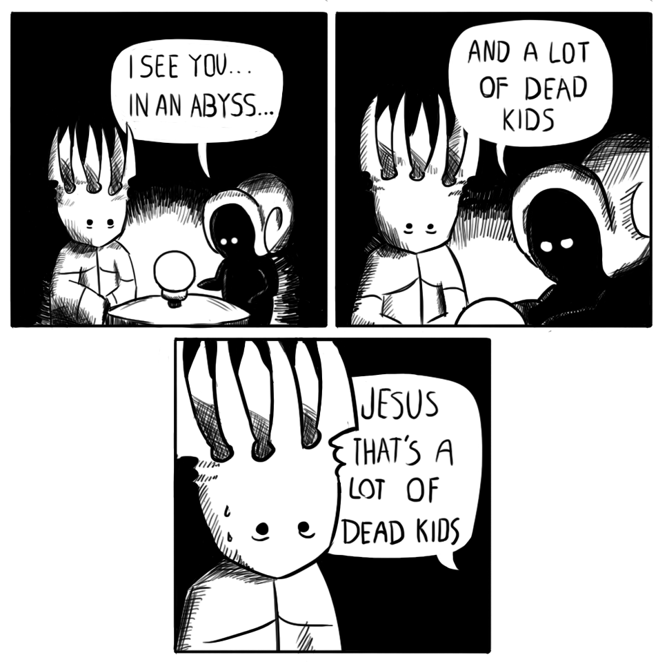 a cartoon of a comic strip with a comic strip saying jesus is a lot of dead kids