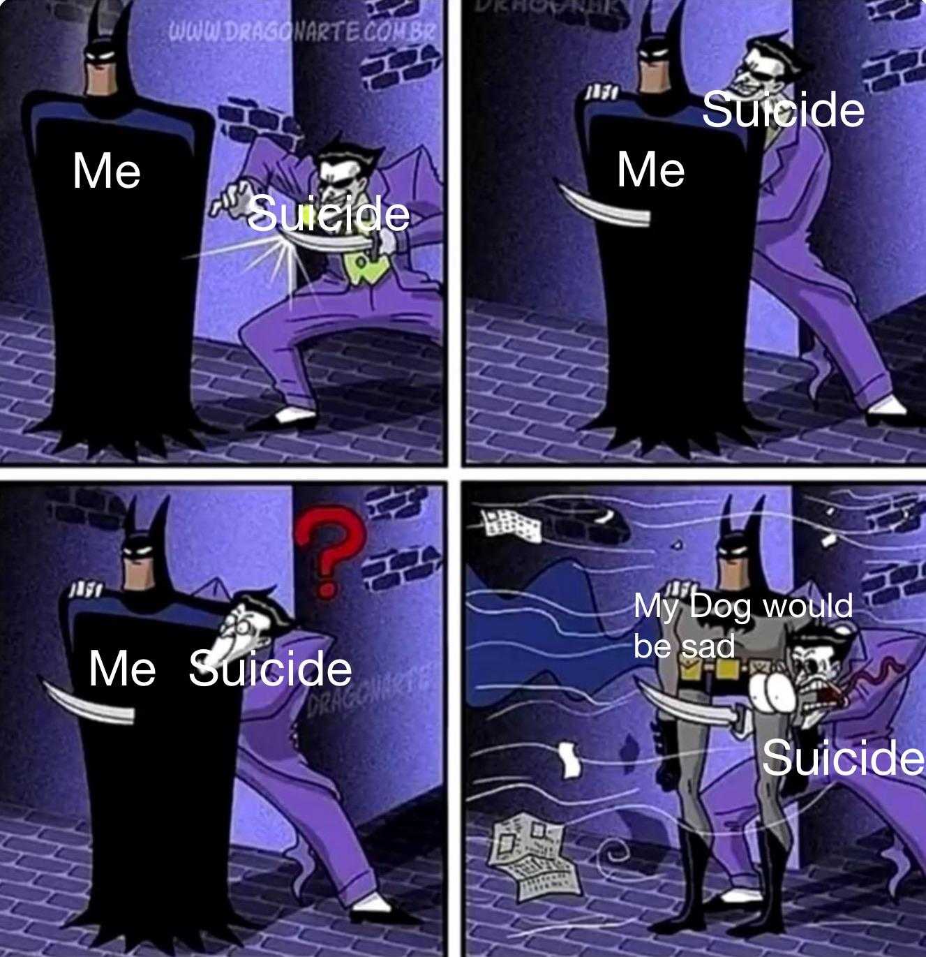 batman meme suicide and suicide