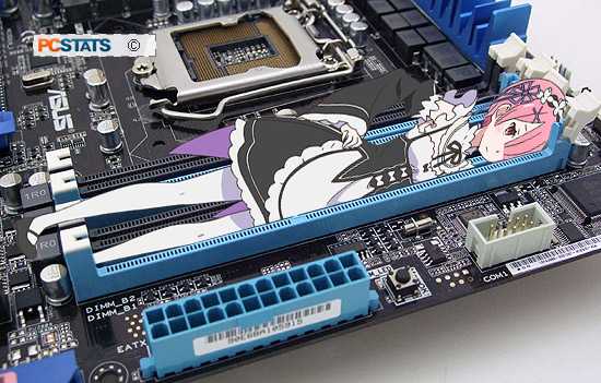 a close up of a motherboard with a cartoon character on it