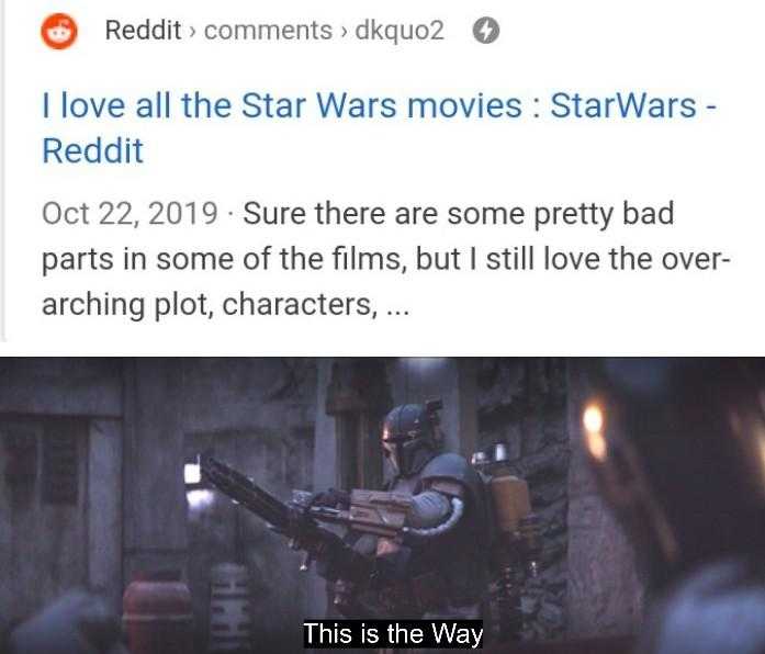 a screenshot of a star wars movie with a caption of a person holding a gun