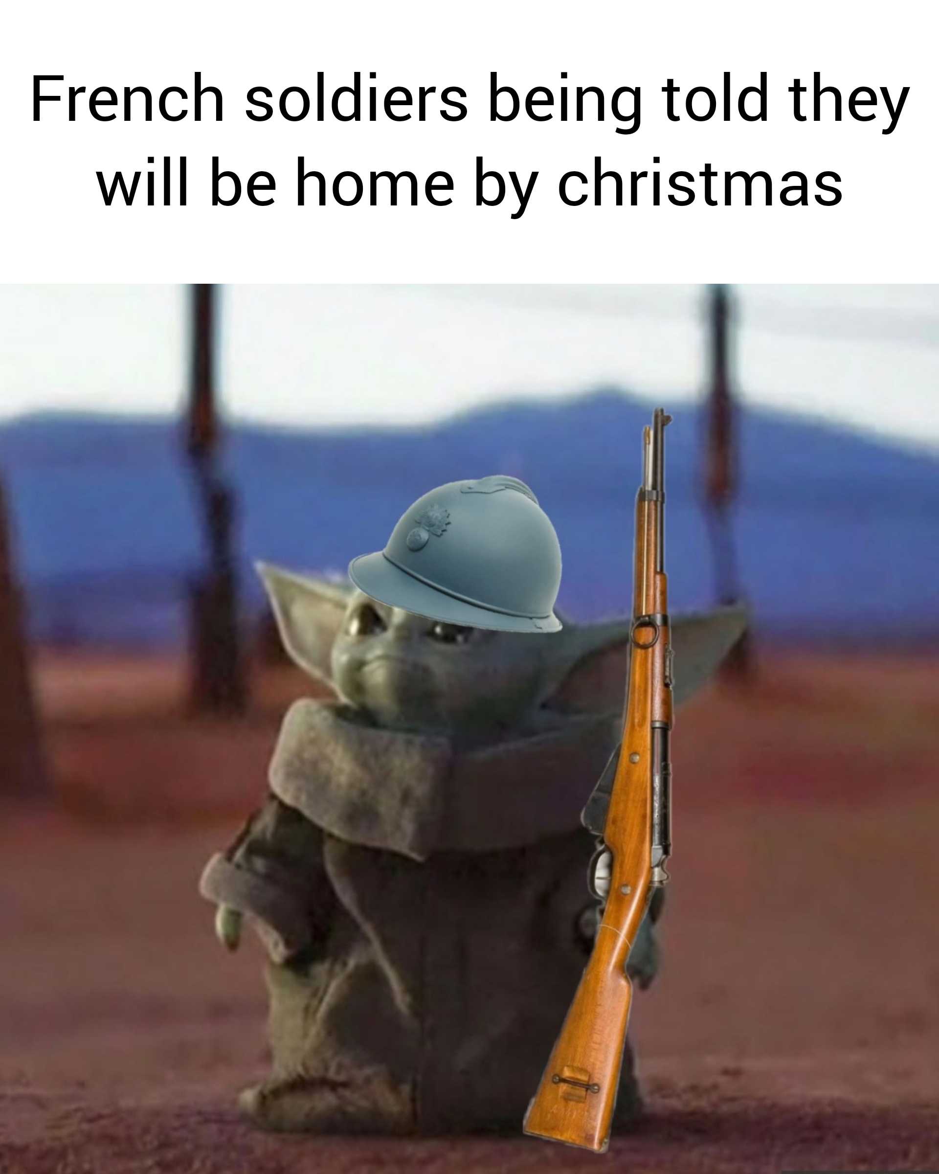 french soldiers being told they will be home by christmas