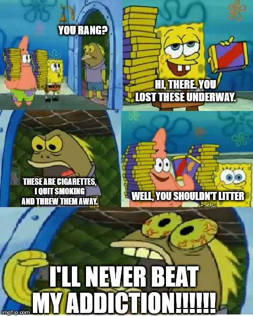 spongebob meme about being a bad guy