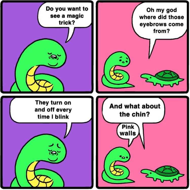 a comic strip with a cartoon of a turtle and a turtle