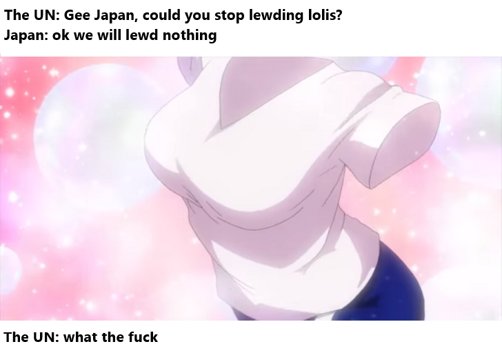 anime, the unn, japan, could you stop chewing rolls? japan we will weird nothing the unn what the fuck