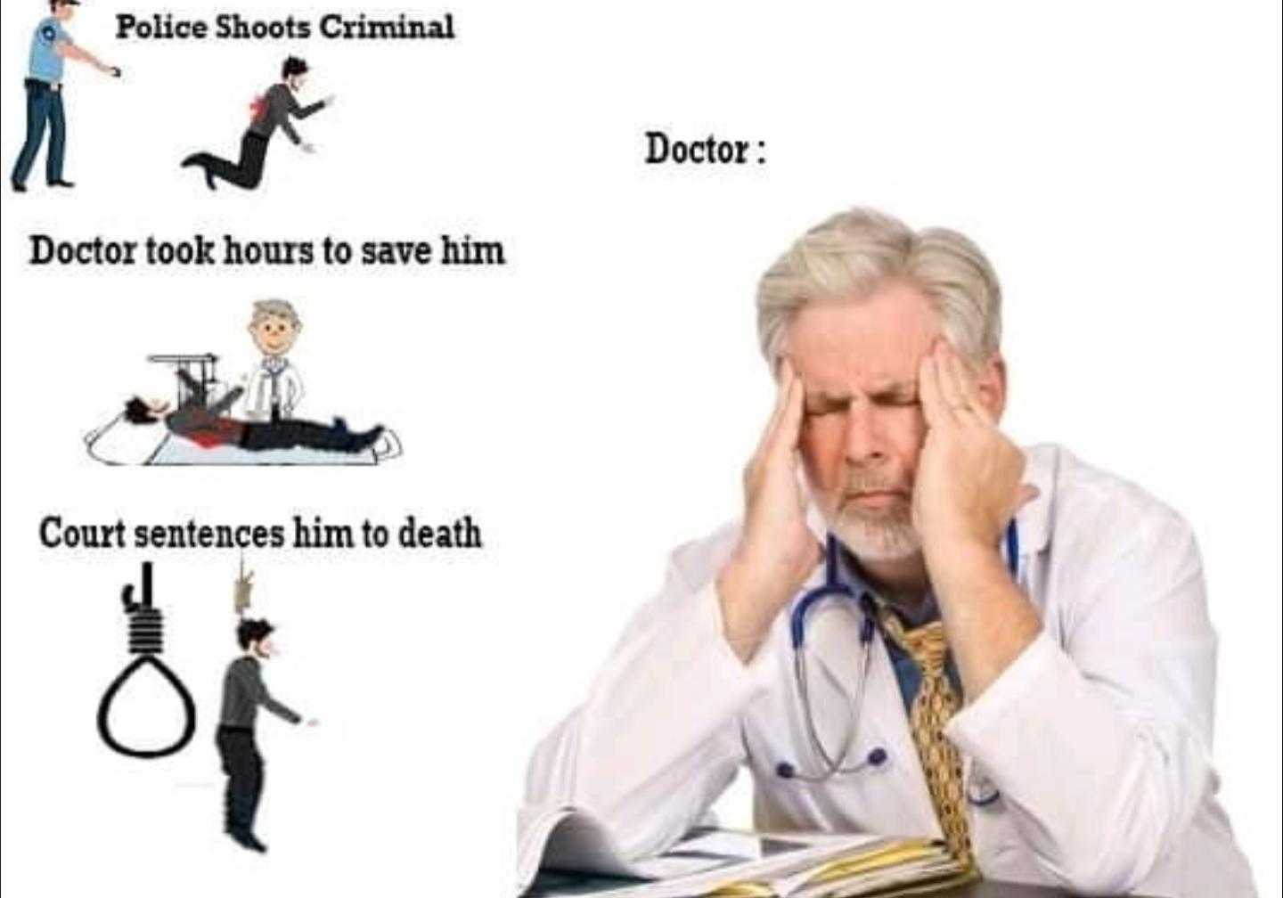 there is a man sitting at a desk with a book and a doctor