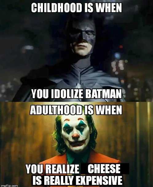 batman and joker meme with caption of the same joke