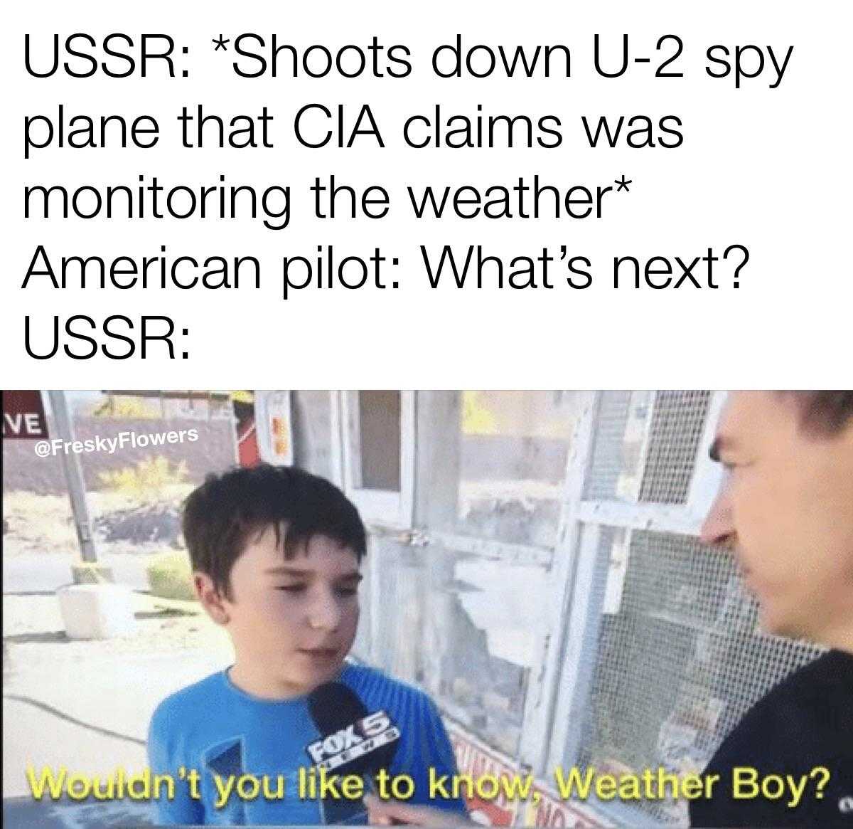 a man is interviewed to a reporter about the weather