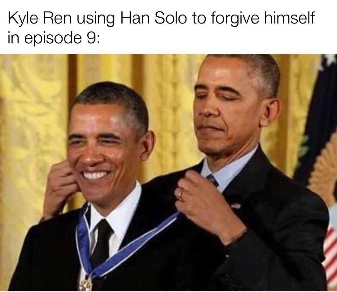 obama and president obama are smiling while holding a medal