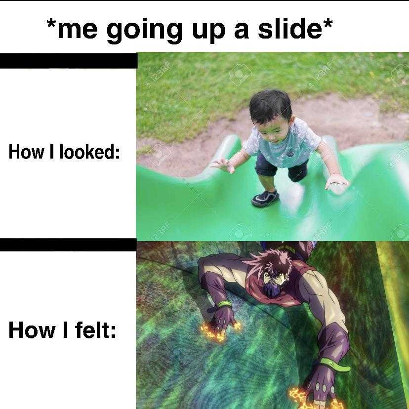 a picture taken from a video of a kid on a slide