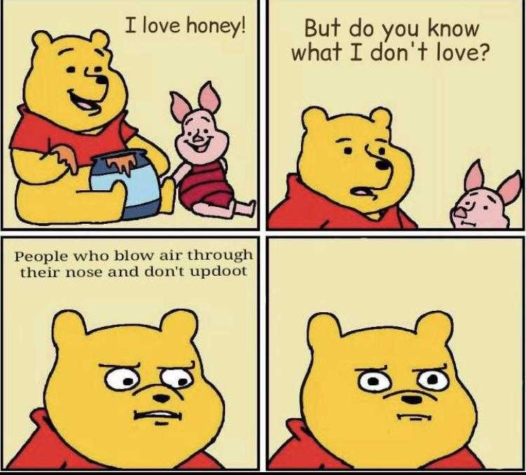 cartoon of winnie the pooh and piggy the piggy