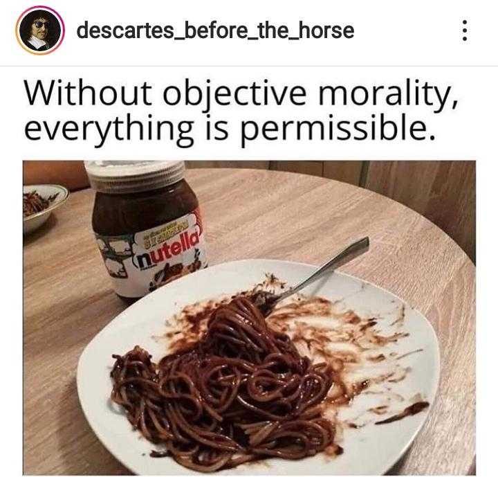 plate of spaghetti with a jar of nutella on it