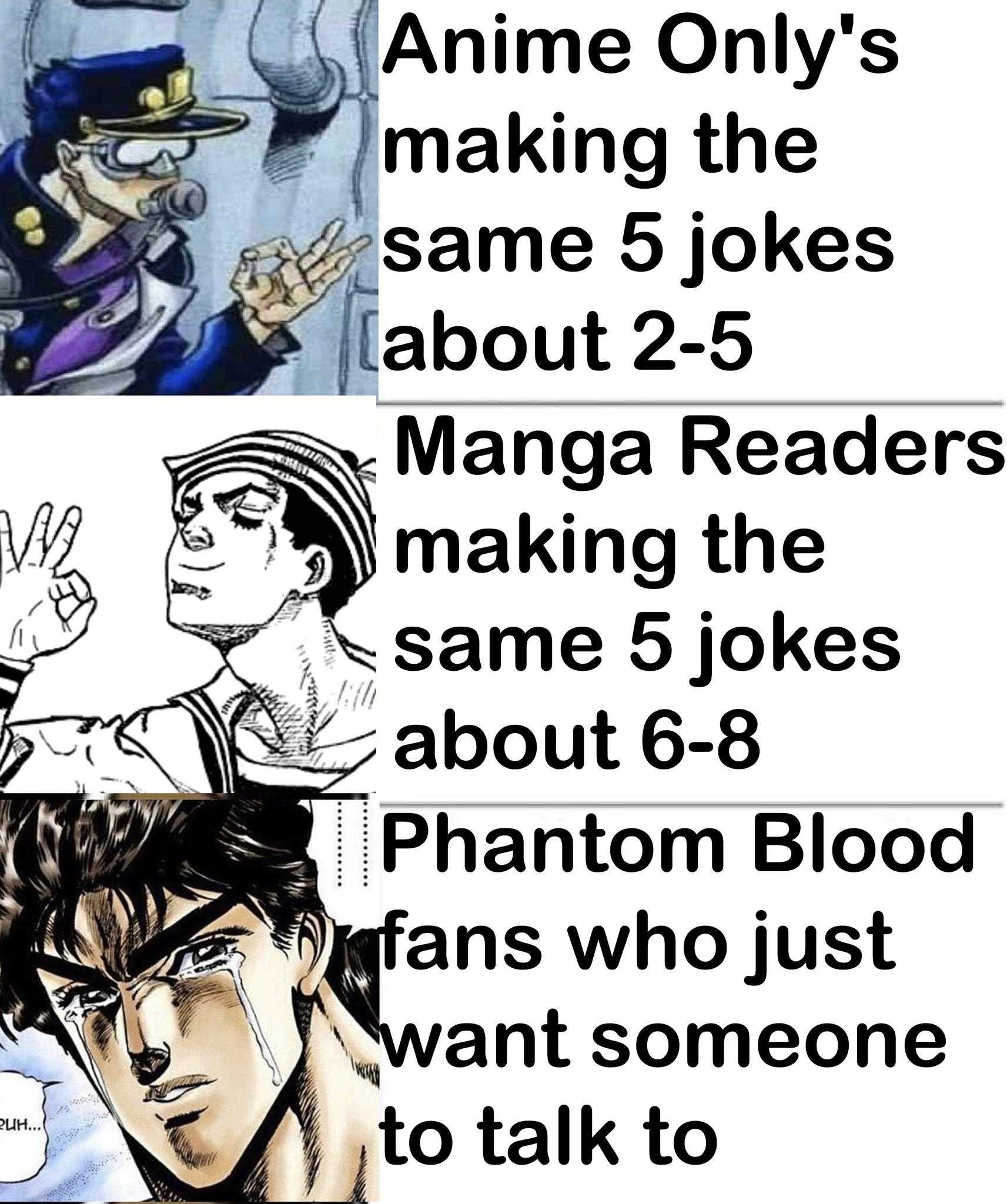 anime only ' s making the same jokes about 2 / 5s