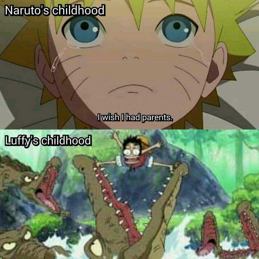 a cartoon picture of a kid riding a dinosaur with a caption that reads naruto ' s childhood