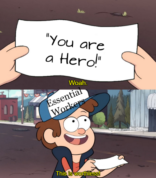 cartoon of a man holding a sign that says you are a hero