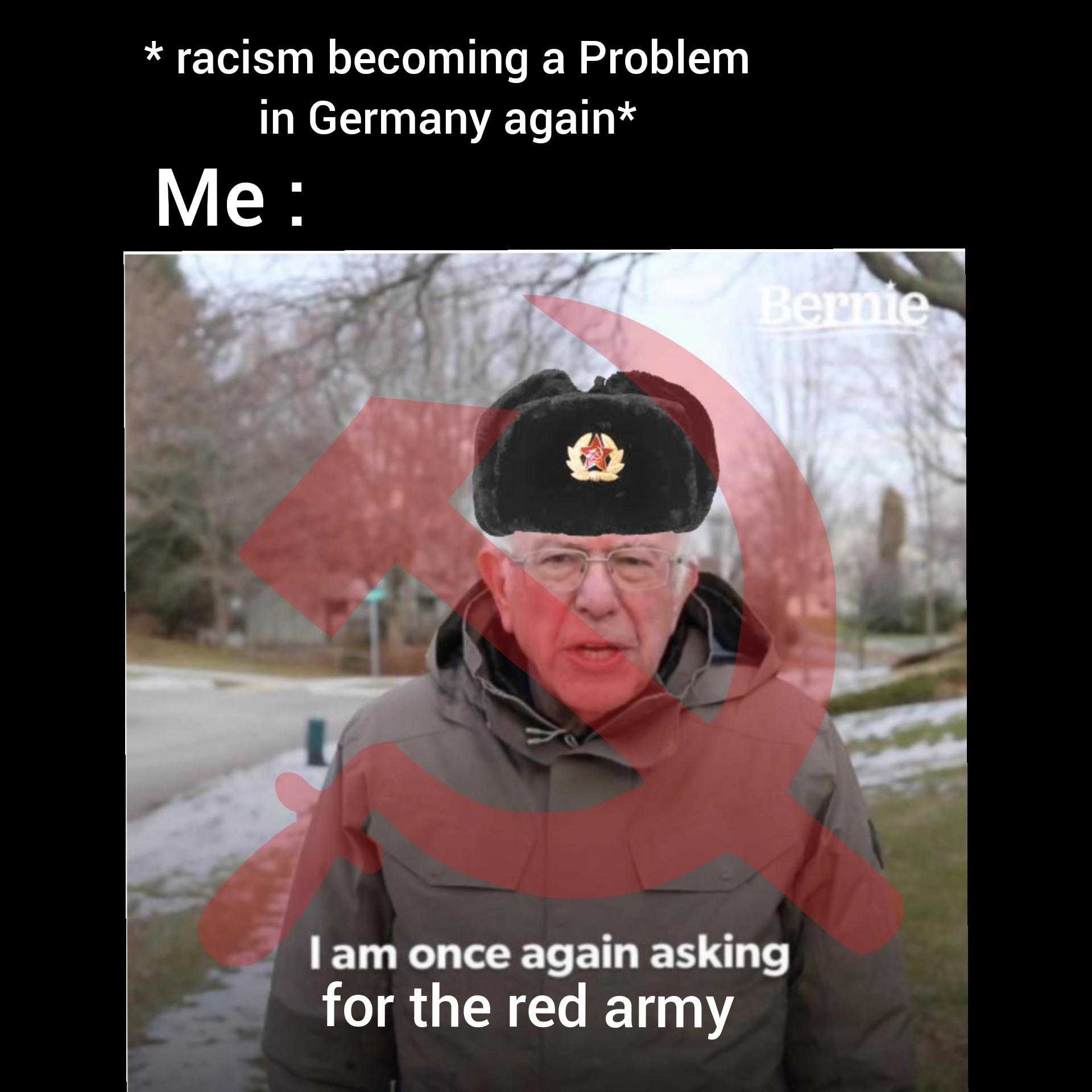 there is a man in a military hat and a red army hat