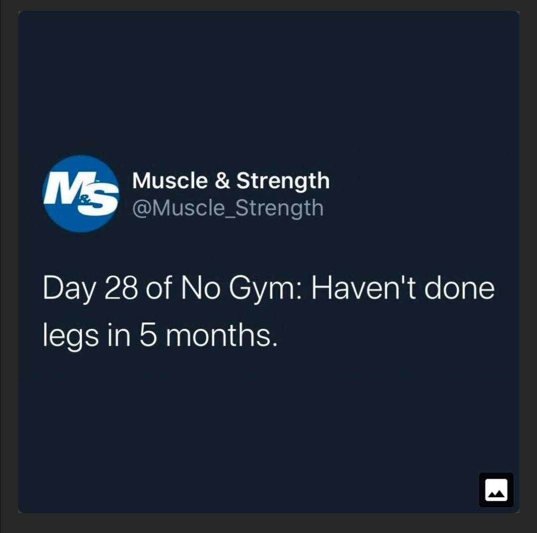 a tweet with the words muscle strength on it