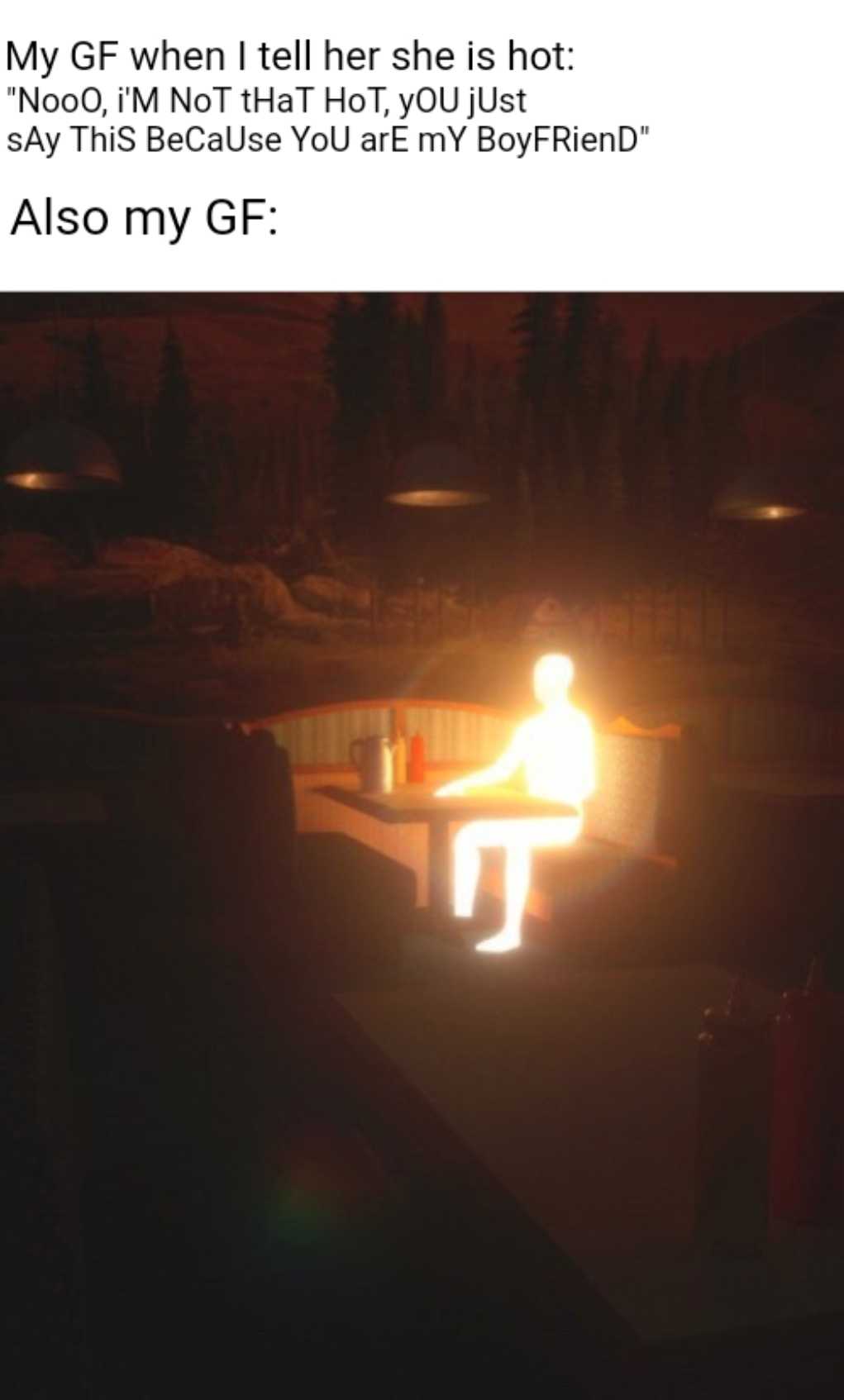 someone is sitting on a bench with a lit candle in their hand