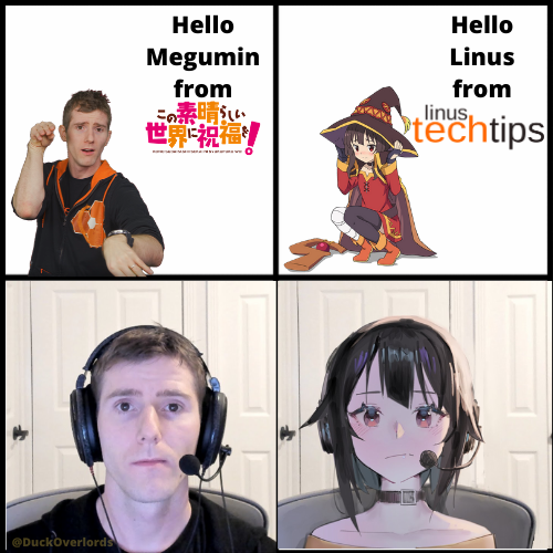 four pictures of a man with headphones and a woman with headphones