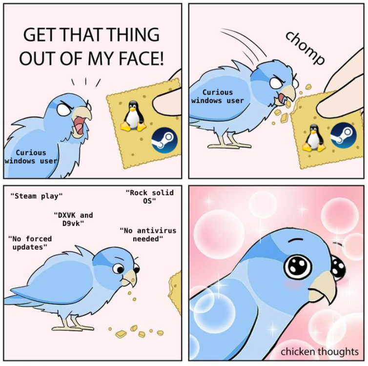 a cartoon of a bird that is eating something out of its face