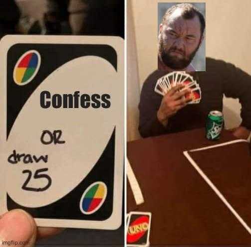 man holding a card and a coke can with a picture of himself