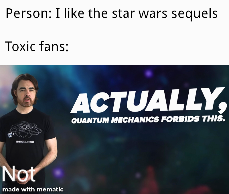 person like the star wars sequelss toxicfans