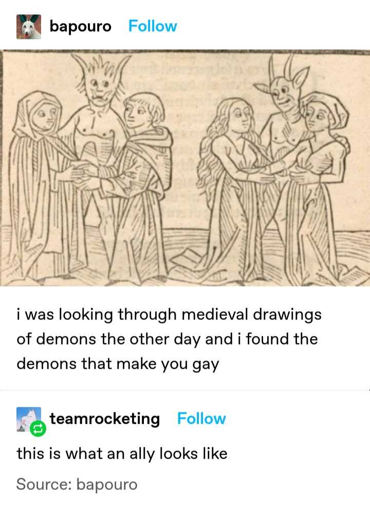 a screenshot of a drawing of a demon and a woman