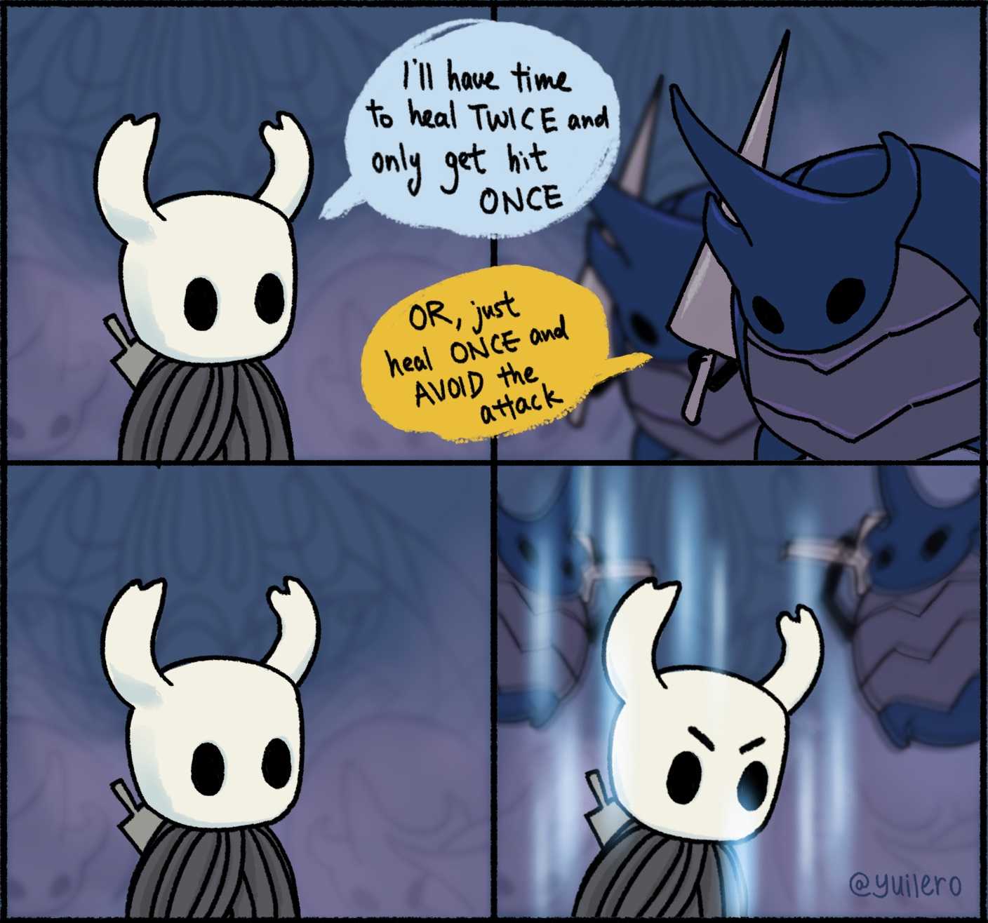 a cartoon of a comic strip with a picture of a horned character