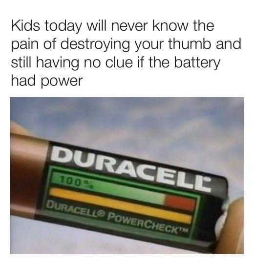 a close up of a person holding a battery with a small amount of batteries