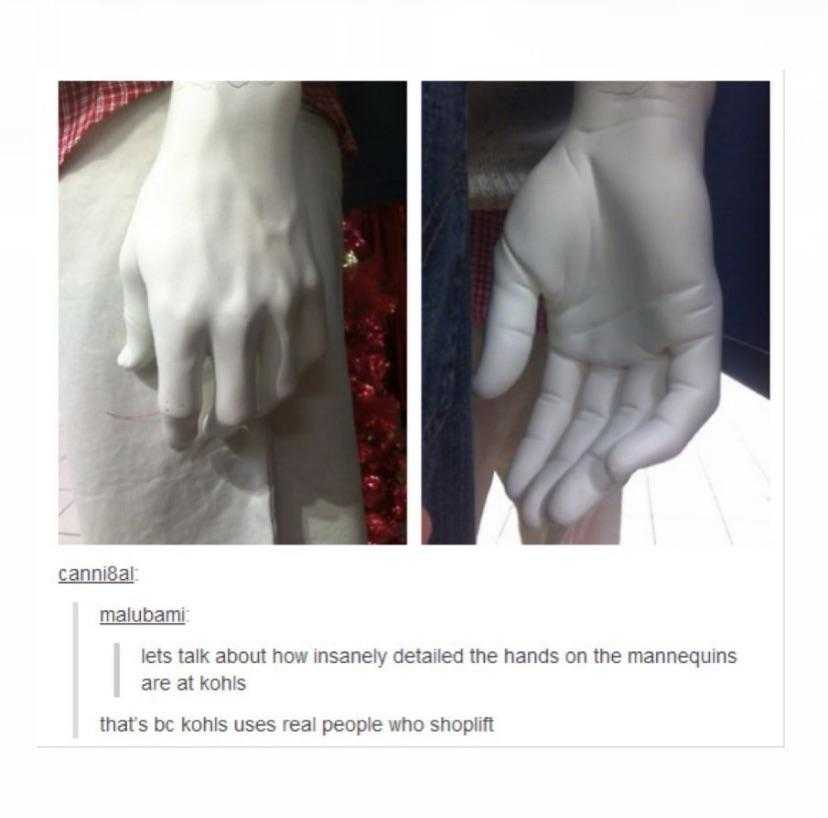 a close up of a person ' s hand with a fake hand on it